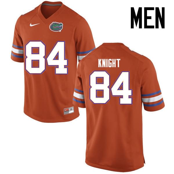 Men's NCAA Florida Gators Camrin Knight #84 Stitched Authentic Nike Orange College Football Jersey FEK7265RB